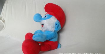 厂价直销！35元起蓝精灵毛绒公仔，厂家直供、拉力玩具多样选择